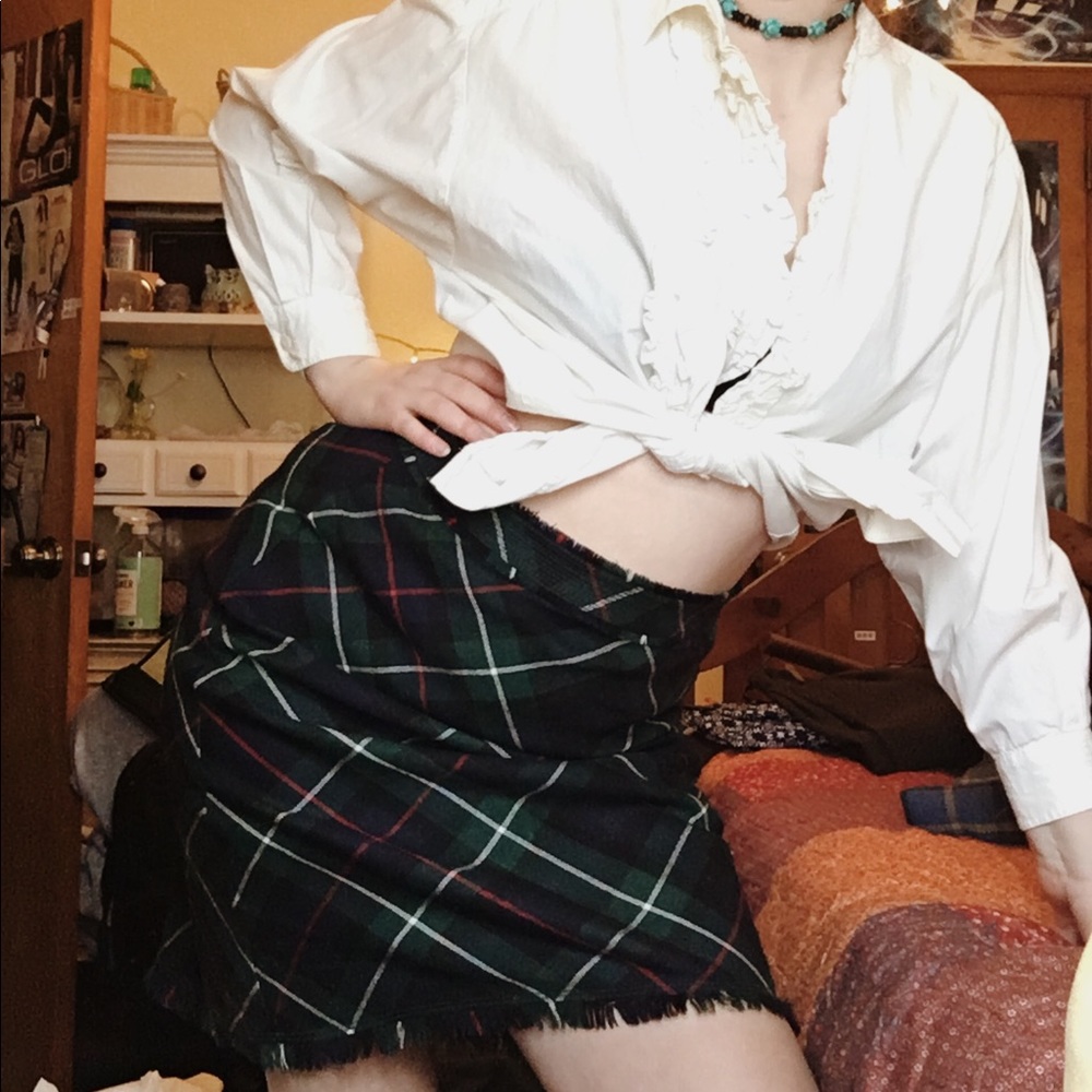 Plaid miniskirt